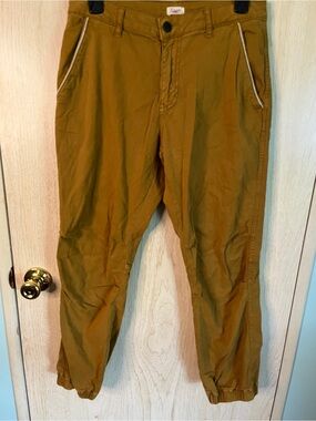 Faherty Women's Juno Pant 27 Mustard Yellow Jogger Pant
